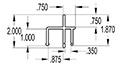 5 to 6 Millimeter (mm) Handle Frame (SG1714)