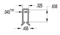 5 to 6 Millimeter (mm) Snap-on Tote Frame Clip (SG1110)