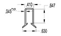 8 Millimeter (mm) Snap-on Tote Frame Clip (SG1575)