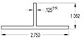 2.750 Inch (in) Foam Support (SG2750)