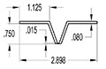 0.750 Inch (in) Hinge (SG2099)