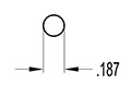 0.187 Inch (in) Diameter Rod (SG2038)