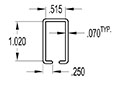 0.500 x 1.000 Inch (in) Cover (SG1956)