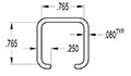 0.750 x 0.750 Inch (in) Square Tube Cover (SG1873)