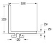 3.000 Inch (in) L-Dunnage (CMHE2017) (SG1428)