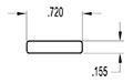 0.720 Inch (in) Flat Strip (SG2309)