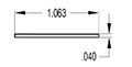 1.062 Inch (in) Flat Strip (SG2477)