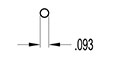 0.093 Inch (in) Diameter Rod (SG2013)