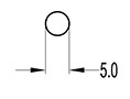 5.0 Millimeter (mm) Diameter Welt Cord (SG2600)