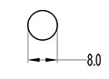 8.0 Millimeter (mm) Diameter Welt Cord (SG8MMCORD)