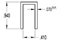 10 Millimeter (mm) U-Channel (SG10MMA)