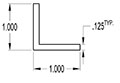 1.000 x 1.000 Inch (in) Angle (SG1123A)