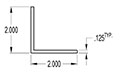 2.000 x 2.000 Inch (in) Angle (SG1625A)